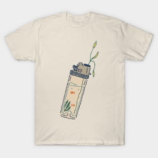 Aesthetic Fish Tank Lighter T-Shirt